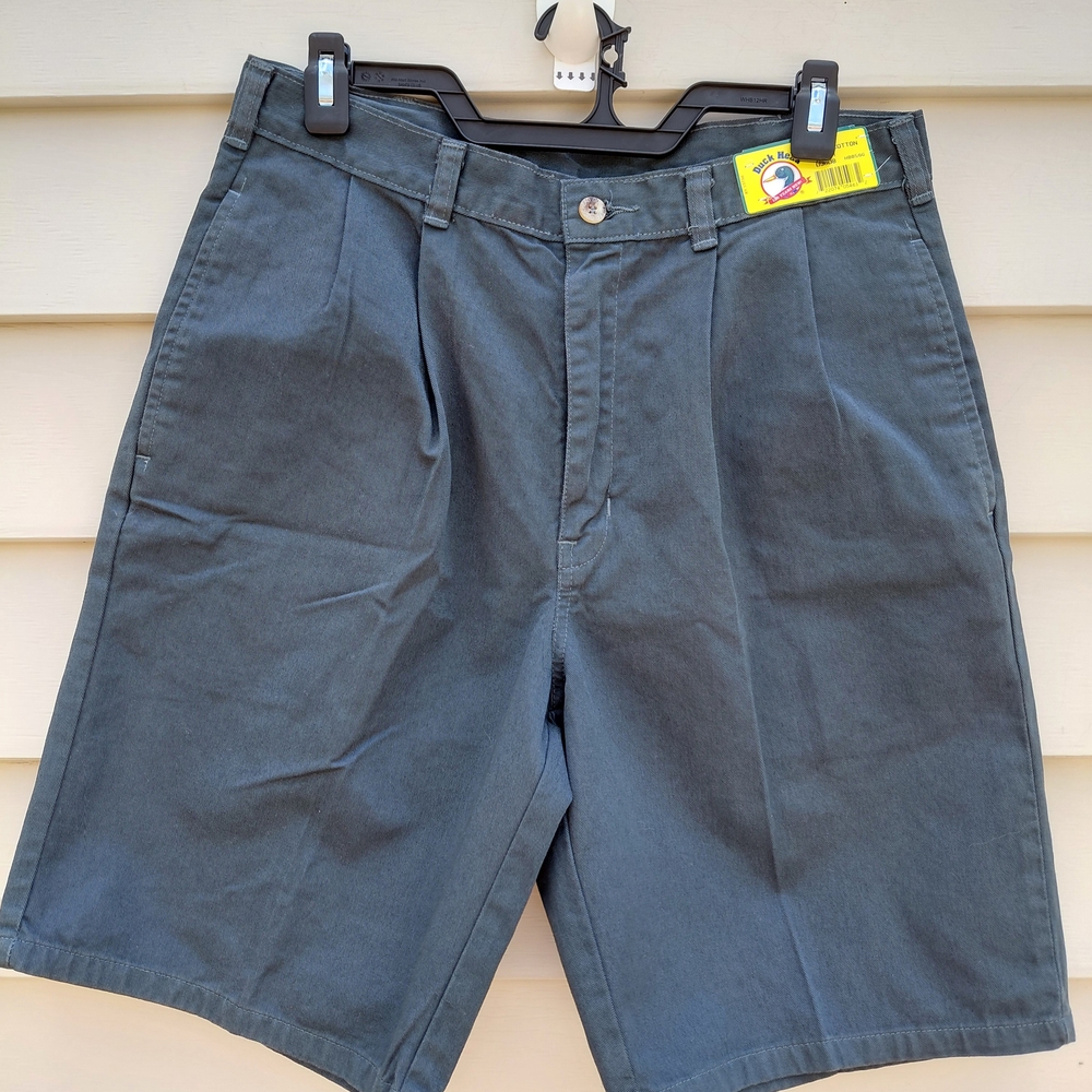 Duck Head Men's Dark Gray Flat Front Shorts